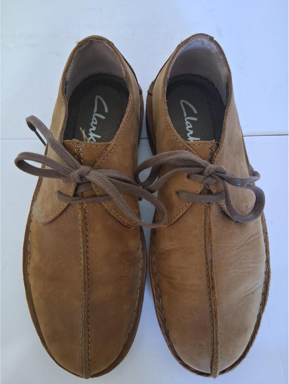 Clarks Men Brown Bushacre Trek Oxford Lace Up Shoes, Size 7M